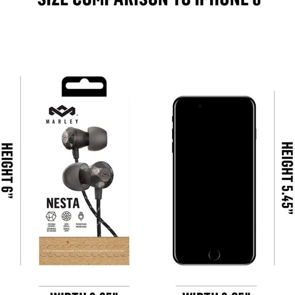 House of Marley Nesta Ceramic in-Ear Headphones - Picture 2 of 6